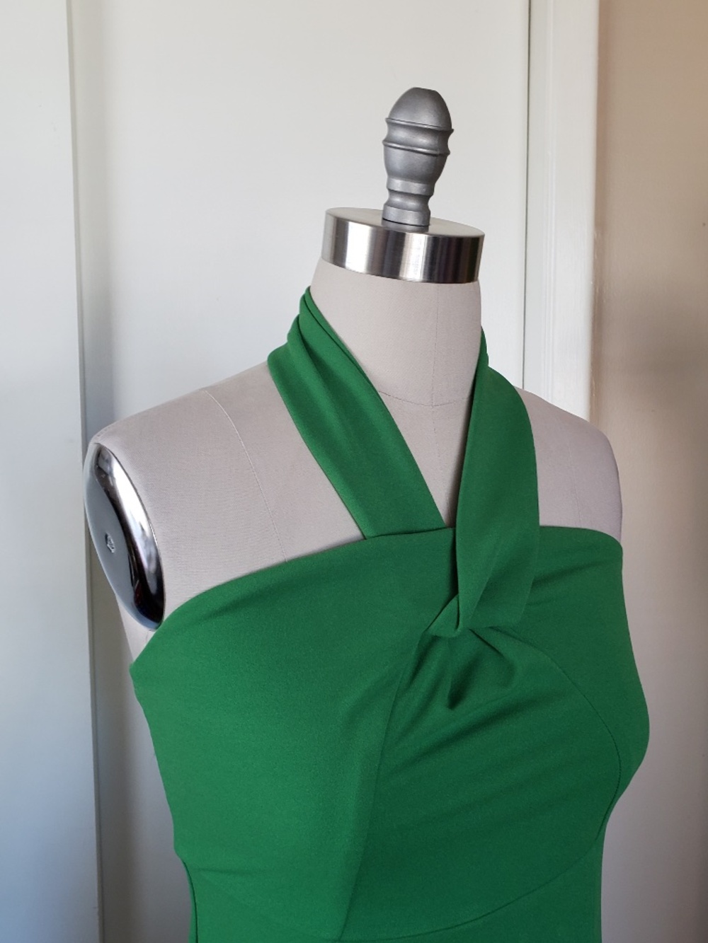 Gorgeous in Green Column Dress Size Large NEW!